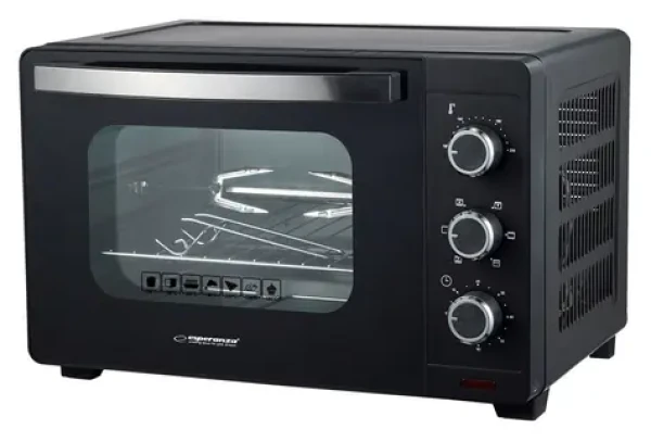 Esperanza EKO006N čierna / Elektrická mini rúra / konvekcia / ražeň / 1600 W / 25 l / časovač (EKO006N)
