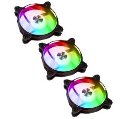 Lian Li BR120 RGB PWM + ovládač čierna 3pack / 120 mm / 29 dB @ 1800 RPM / 98.5 m3h / 4-pin (BRDIGITAL-3RB)