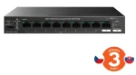 Tenda TEG1110PF-8-120W / Switch / 8x Gigabit PoE+ / RJ45 + SFP uplink / 120W PoE budget / Fanless / Desktop (75012025)