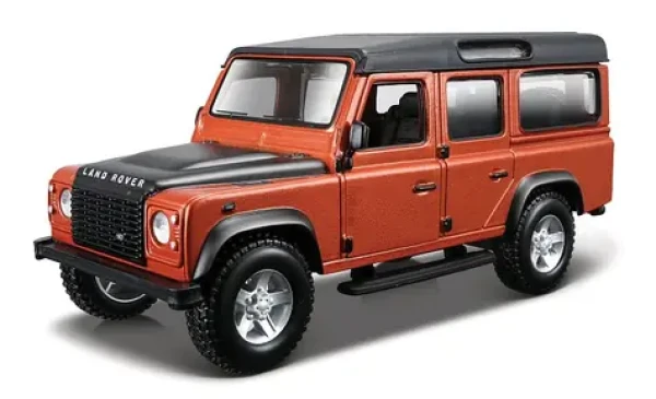 Bburago Land Rover Defender 110 oranžová metalíza 1:32