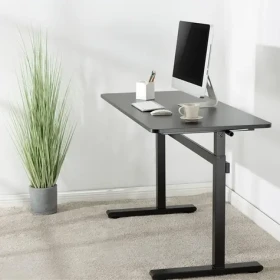 LogiLink Nastaviteľný stôl sit-stand čierna / Stôl / výška 700-1170 mm / nosnosť 40 kg (EO0027)