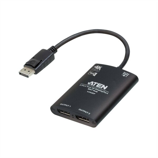 ATEN VS92DP DisplayPort splitter 3840 x 2160 Pixel čierna; VS92DP