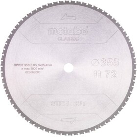 Metabo STEEL CUT CLASSIC 628669000 pílový kotúč 355 x 25.4 x 2.5 mm Počet zubov (na palec): 72 1 ks; 628669000