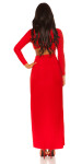 Sexy Koucla Party Dress with XXL Leg Slit red L