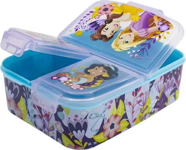 STOR Multi Box na desiatu Disney princeznej / Box na desiatu / 3 priehradky / bez BPA (82020)