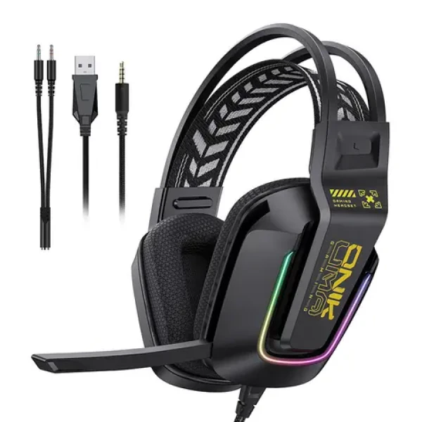ONIKUMA X13 čierna / Herné slúchadlá / USB / jack 3.5 mm / RGB / mikrofón (X13 Black)