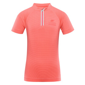 Dětské rychleschnoucí cyklo triko ALPINE PRO LATTERO neon salmon 164-170