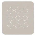 Spirella ALASKA šedo-hnedá / Protišmyková podložka do sprchy / PVC / 55 x 55 cm