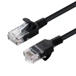 MicroConnect CAT6 U/UTP SLIM 10m čierna / PVC (V-UTP610S-SLIM)