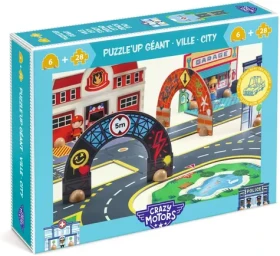 DJECO Podlahové obrysové puzzle Mesto