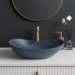 REA - Umývadlo na dosku ROYAL Blueberry Matt 61x35 REA-U6373