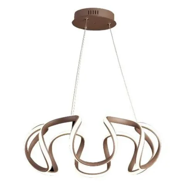 Luxera PASSO závesné LED svietidlo hnedá / 1x38W / 2520lm / 3000K (SKL000385685)
