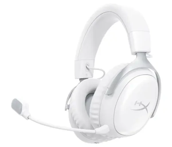 HyperX Cloud III S biela / Herné slúchadlá / mikrofón / Bluetooth 5.3 / 2,4 GHz / PC, PS5, PS4 (AX6G1AA)