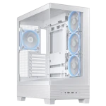 Asus A31 PLUS TG ARGB biela ATX / 2x USB 3.1 / USB-C 3.2 / bez zdroja / priehľadná bočnica (90DC00R3-B19000)