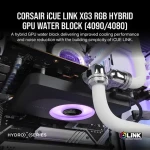 Corsair Hydro X Series iCUE LINK XG3 RGB / Vodný blok GPU / Nvidia GeForce 4080/4090 / Acryl + Nickel (CX-9025001-WW)
