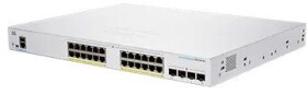 Cisco Cisco Business 250 Series CBS250-24P-4G - Switch - L3 - Smart - 24 x 10/100/1000 (PoE+) + 4 x Gigabit SFP - an Rack montierbar - PoE+ (195 W) - wiederaufbereitet