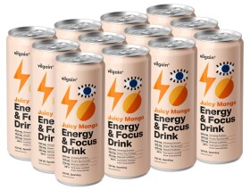 Vilgain Energy & Focus Drink – 12× mango 330 ml