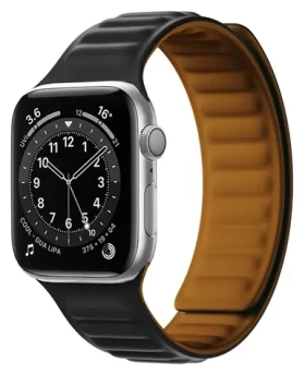 Hurtel Magnetic Strap čierna / Remienok / Apple Watch 41 mm / Magnetické zapínanie