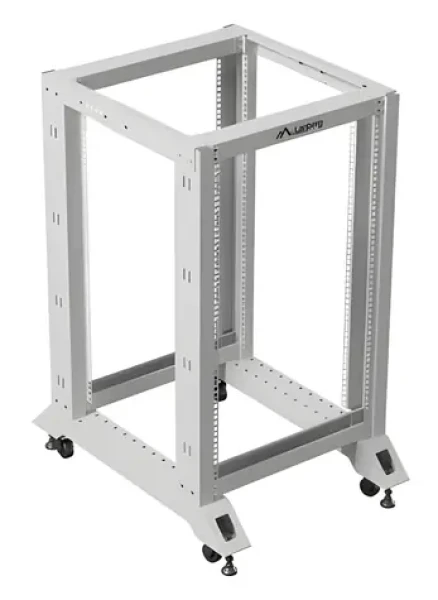 Lanberg Open Rack 18U sivá / Otvorený rack / 19" / 600 x 800 mm / nosnosť 600 kg (OR01-6818-S)