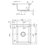 INVENA INVENA - Granitový drez TESALIA, čierny s automatickým sifónom, chróm AZ-01-041-B