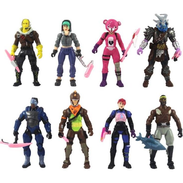 Figúrky na tortu Fortnite 8 ks 10 cm - Cakesicq - Cakesicq