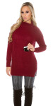 Sexy KouCla chunky knit turtleneck jumper w.Pocket Einheitsgroesse