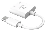 Akasa adaptér USB-C na 3,5 mm jack / Redukcia / Power Delivery (AK-CBCA30-08WH)