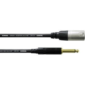 Cordial CCM 10 MP XLR prepojovací kábel [1x XLR zástrčka - 1x jack zástrčka 6,35 mm] 10.00 m čierna; CCM 10 MP