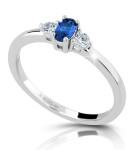 Modesi Pôvabný strieborný prsteň so zirkónmi M01413 59 mm