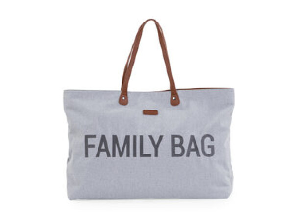 Childhome Cestovná taška Family Bag Canvas Grey / 55 x 40 x 18 cm (CWFBCGA)