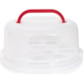 Plastový box kruhový na tortu a cupcaky 30cm - Patisse - Patisse