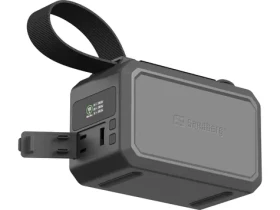 Sandberg Survivor Powerbanka čierna / 40000 mAh / PD 100W / svietidlo / 2x USB-C 1x USB-A (421-14)
