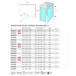 Mereo Sprchovací kút, Novea, obdĺžnik, pántový, 110x120 cm, chróm ALU, sklo Číre, dvere pravé a pevný diel CK10517ZP