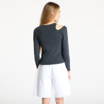 Tričko A BATHING APE Pigment Dyed Cut Out Rib L/S Tee Black M