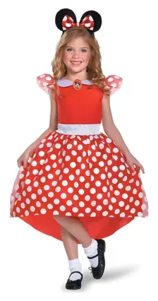 DISGUISE Kostým Minnie červená a biela