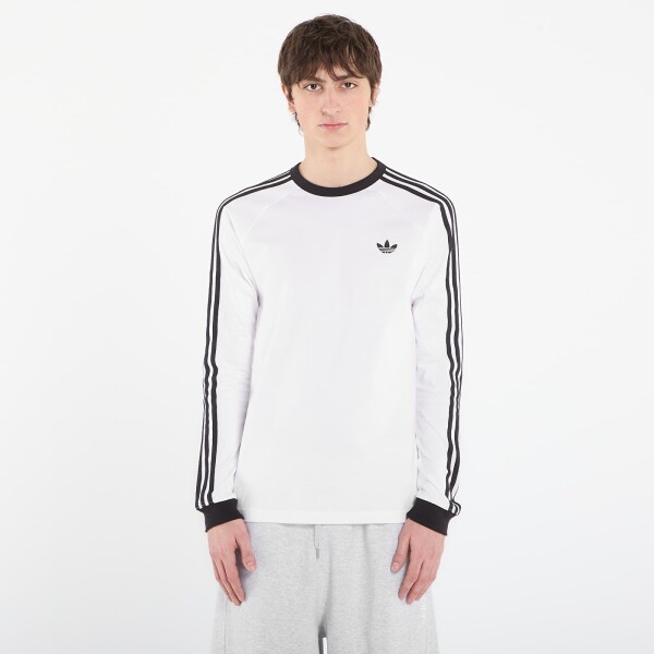 Tričko adidas 3-Stripes Long-Sleeve Top Long-Sleeve Top White XXL