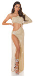 Soo Sexy! Koucla Galadress with XL Legslit BRONZE Einheitsgroesse