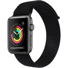 YENKEE YWB 040 AW Nylonový remienok pre Apple Watch 42 44 45 49 mm čierna (8590669367849)