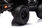 Mamido Mamido Elektrické autíčko OFFROAD čierne 12V Vysoký podvozok, široké sedadlo, Odpružené nápravy, 2,4 GHz Diaľkové ovládanie LED svetlá