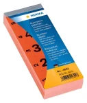 Herma Štítky s číslami 1-500 červená / Etikety / 28x56 mm / 500 ks (4892)