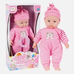 MalPlay Bábika bábätko v ružovom sete