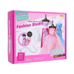 Mamido Súprava malej návrhárky s modrými materiálmi a doplnkami