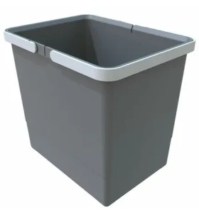Elletipi Big 15 L Plastový kôš s rukoväťami sivá / bez veka / 28 x 22.5 x 30 cm (PTM SG28 C97 M)