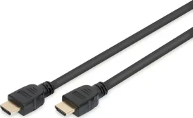 Digitus HDMI 1m / Prepojovací kábel / HDMI 2.1 Ultra High Speed / rozlíšenie až 8K / pozlátené konektory (DB-330124-010-S)