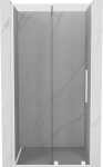 MEXEN/S - Velár posuvné sprchové dvere 100, transparent, biela 871-100-000-01-20