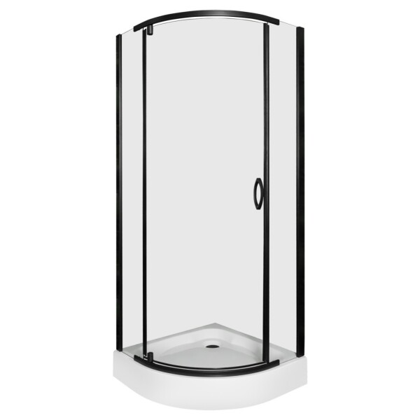 KERRA - Sprchovací kút s vaničkou Splash 90 (čierny) 5907548123527