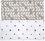 MOTHERHOOD Prikrývka a zavinovačka bavlnená mušelínová Premium 2 ks Beige Classics 100x120 cm