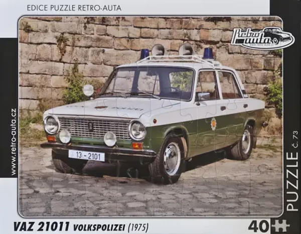 RETRO-AUTA Puzzle č.73 VAZ 21011 Volkspolizei (1975)