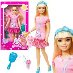 Mamido Bábika My First Barbie Moja Prvá s pohyblivými končatinami a mačiatkom