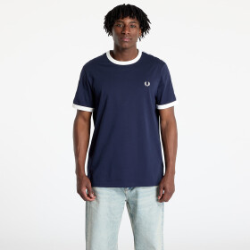Tričko FRED PERRY Taped Ringer T-Shirt Carbon Blue S